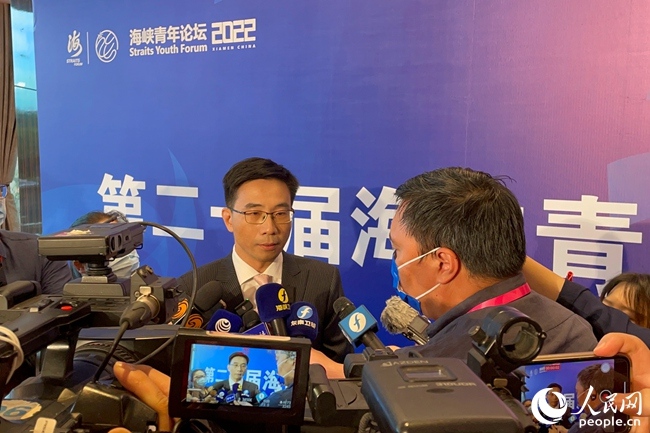 張舒福接受媒體采訪。人民網(wǎng) 林盈攝