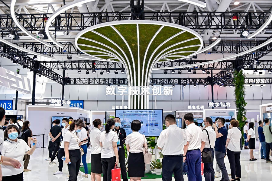 華為數(shù)字技術(shù)創(chuàng)新展區(qū)。華為供圖