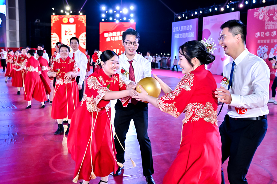 趣味互動(dòng)游戲環(huán)節(jié)。廈門市總工會供圖