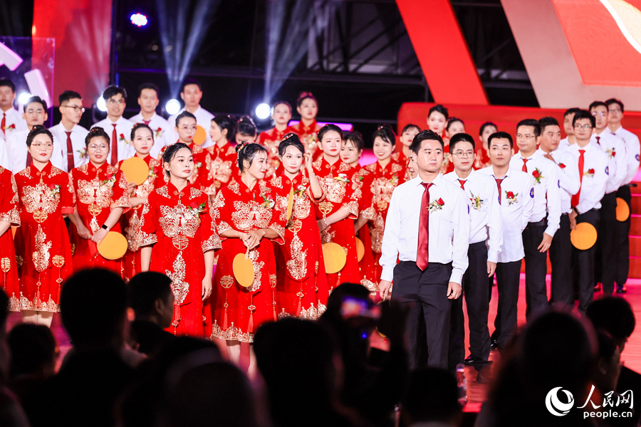 互動游戲現(xiàn)場。廈門市總工會供圖