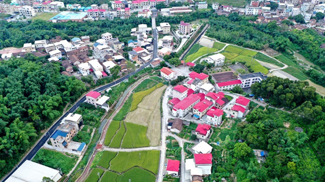 位于華安縣沙建鎮(zhèn)的美麗鄉(xiāng)村一角。華安縣沙建鎮(zhèn)人民政府供圖