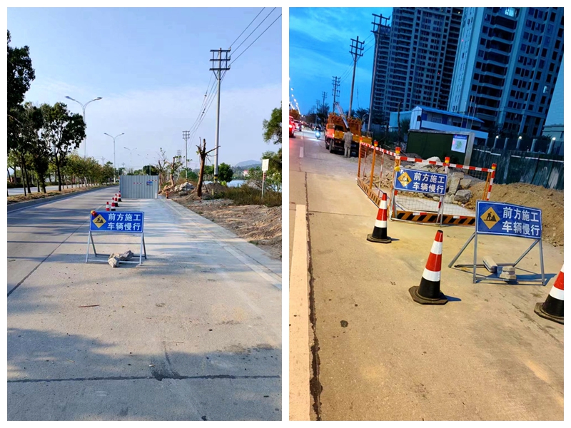 惠安縣城西大道圍擋施工，目前圍擋已全部拆除。泉州臺(tái)商投資區(qū)開發(fā)建設(shè)集團(tuán)有限責(zé)任公司供圖