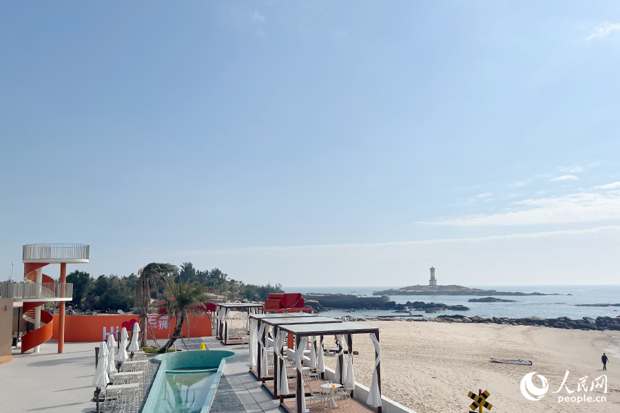 “十里黃金海岸”海濱。人民網(wǎng)記者 鐘巧花攝