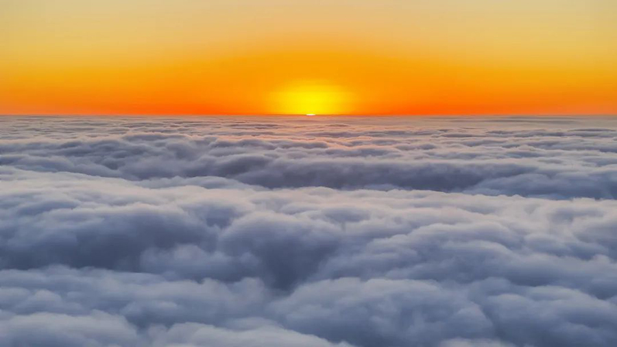 莆田湄洲島拍攝的日出。蔡昊攝