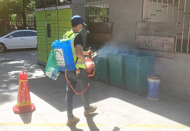 組織開展消殺。長樂區(qū)融媒體中心供圖