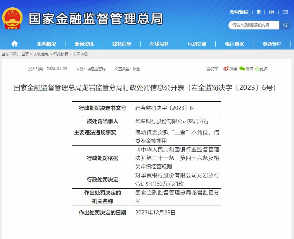 國(guó)家金融監(jiān)督管理總局網(wǎng)站截圖