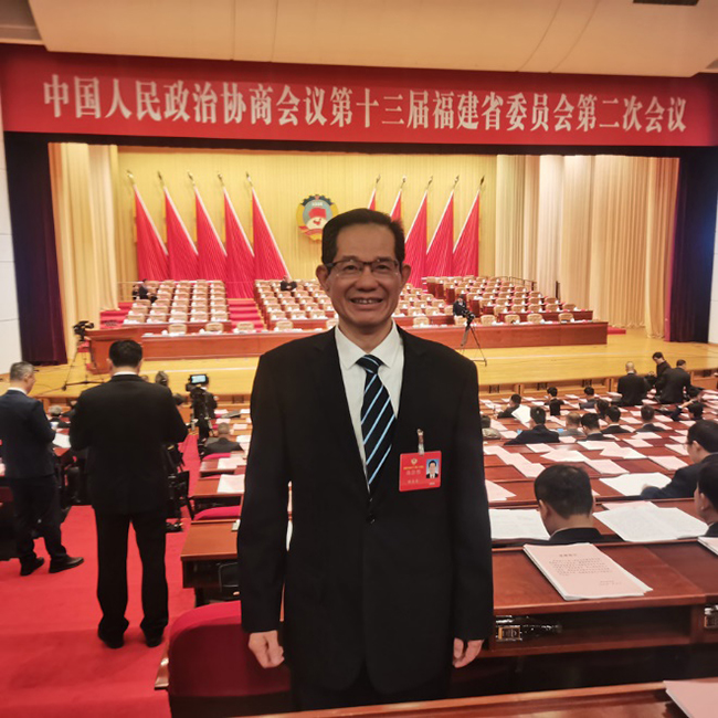 福建省政協(xié)常委、副秘書長，民進(jìn)福建省委會(huì)專職副主委林全金。受訪者供圖