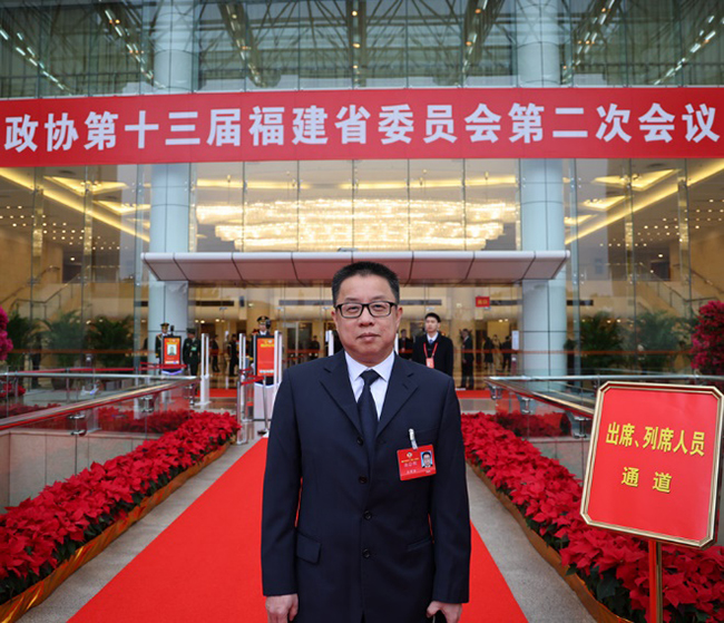 福建省政協(xié)委員、致公黨福建省委會專職副主委吳棉國。受訪者供圖