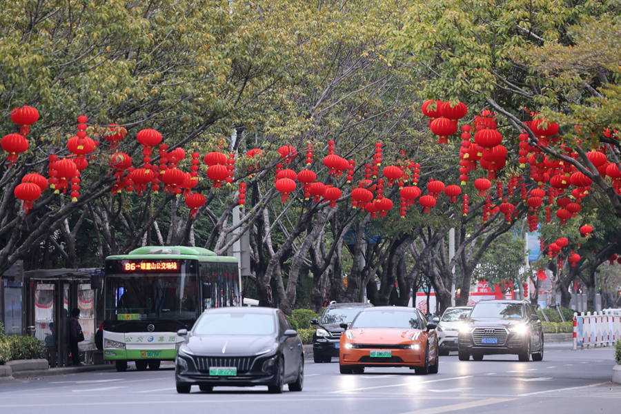 廈門街頭年味漸濃。楊勁堅(jiān)攝