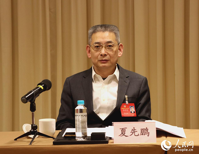 全國(guó)政協(xié)常委、福建省政協(xié)常委、民革福建省委會(huì)主委夏先鵬。人民網(wǎng)記者 林盈攝