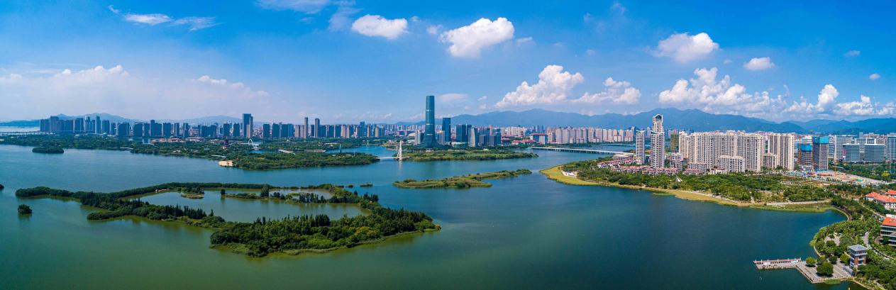 整治后的杏林灣風(fēng)景美如畫。林志杰攝