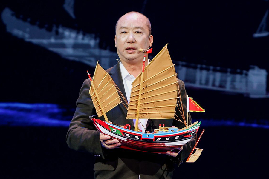 水密隔艙非遺傳承人林配宗現(xiàn)場(chǎng)講述?；顒?dòng)主辦方供圖