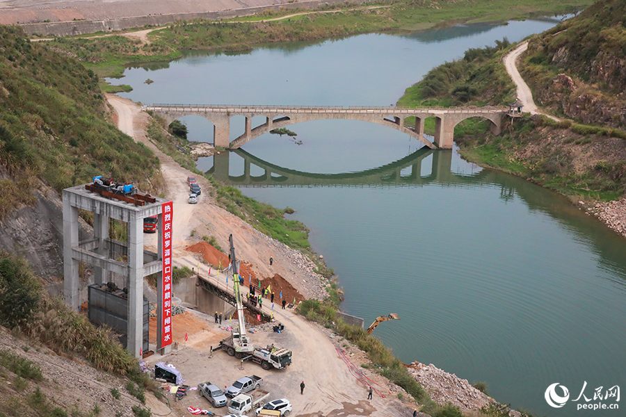 羅源霍口水庫工程正式下閘蓄水。人民網(wǎng) 黃東儀攝