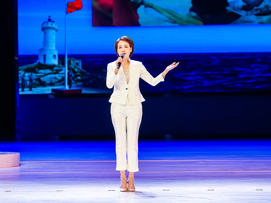 福建省廣播影視集團(tuán)電視綜合頻道中心主持人鄒荃。主辦方供圖