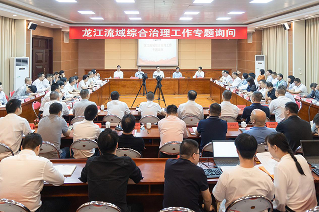 龍江流域綜合治理工作專(zhuān)題詢(xún)問(wèn)會(huì)。福清市人大常委會(huì)供圖