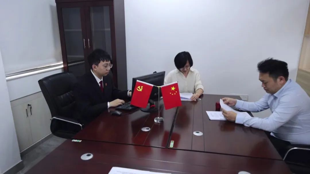 生物醫(yī)藥企業(yè)園區(qū)內(nèi)化解糾紛。海滄法院供圖