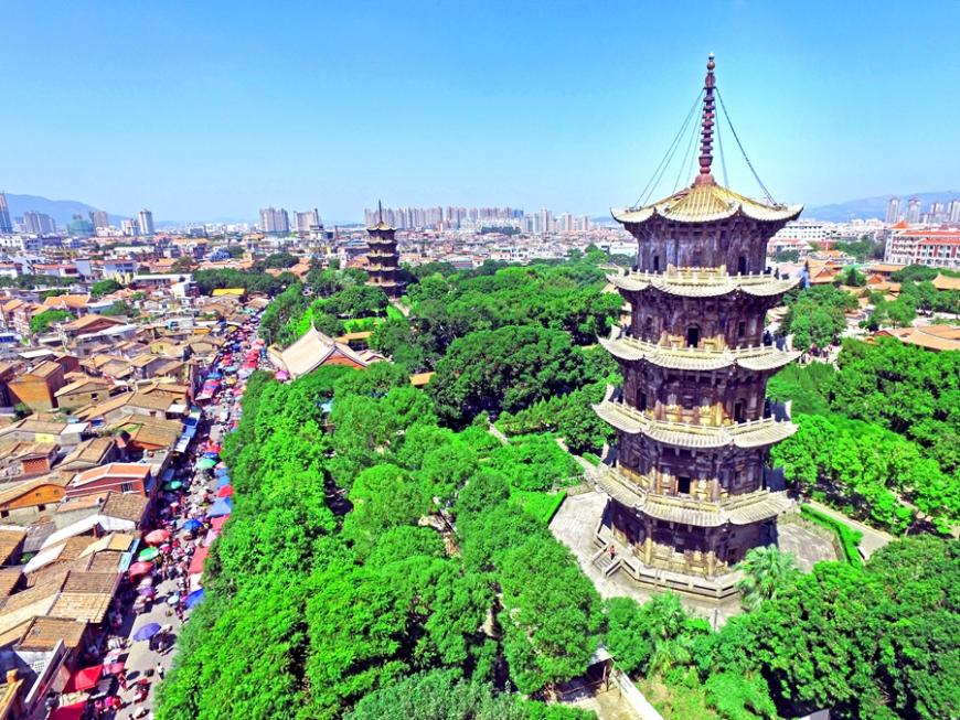 泉州東西塔。陳英杰攝