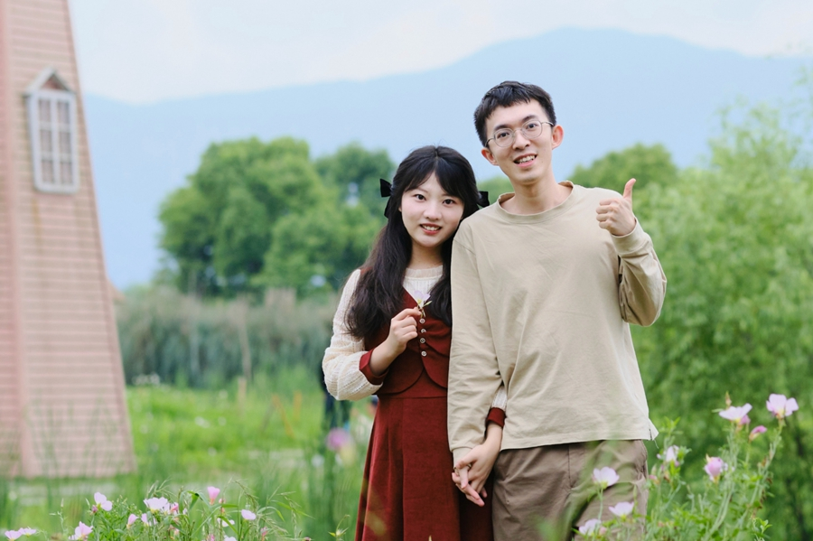 楊廷舜和上官雪娟的合照。受訪(fǎng)者供圖