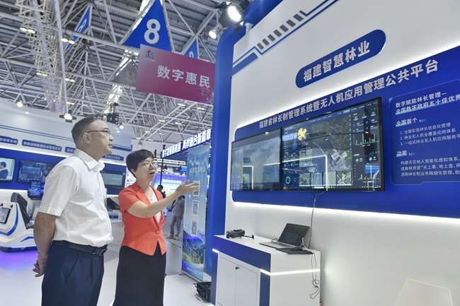 福建省林業(yè)局展館現(xiàn)場(chǎng)。福建省林業(yè)局供圖