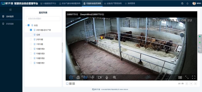 智慧養(yǎng)牛系統(tǒng)。南嶺吉家合作社供圖