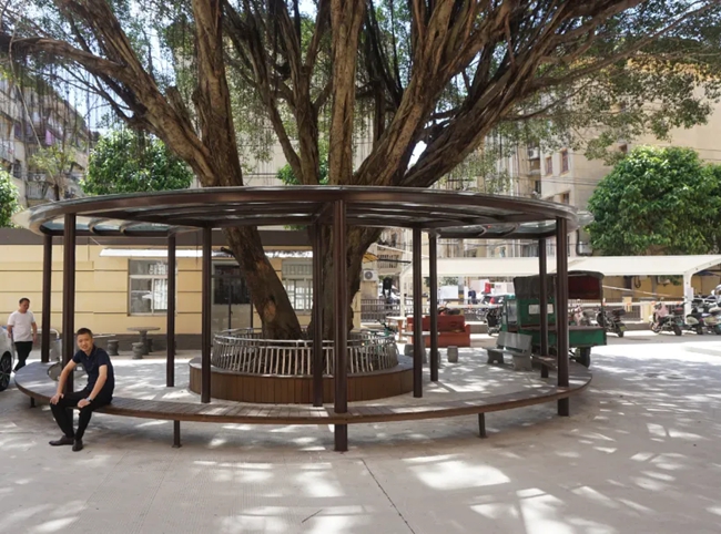 改造后的老舊小區(qū)。