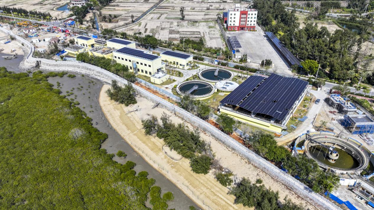 湄洲島污水處理廠。林春盛攝