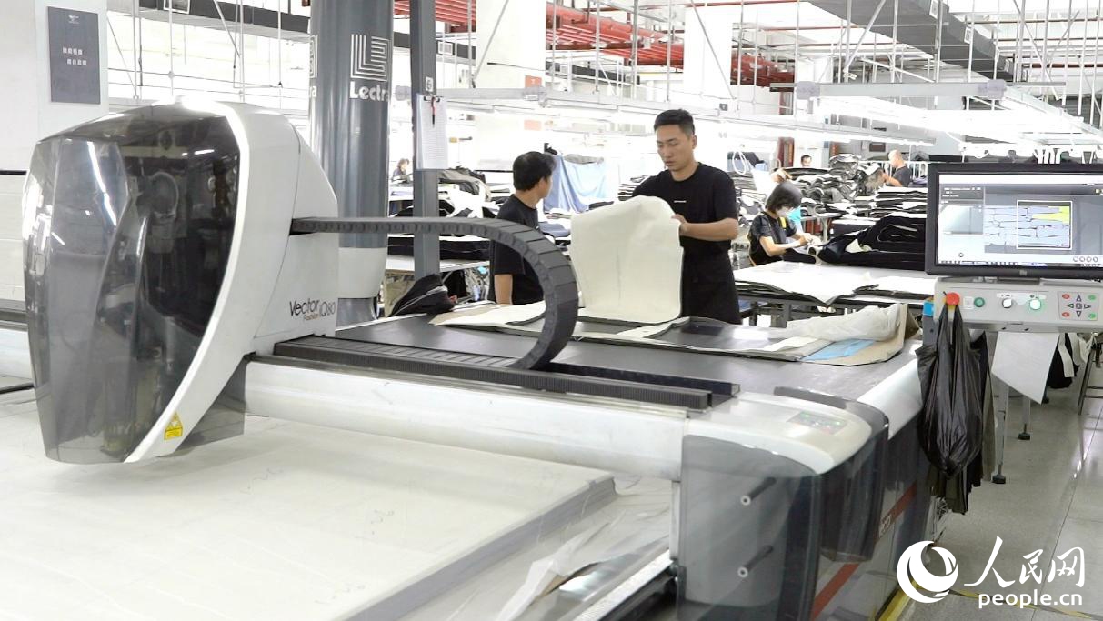 自動(dòng)設(shè)備流水線。人民網(wǎng)記者 蘭志飛攝