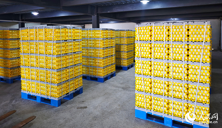 打包完成的鴨蛋。人民網(wǎng) 黃東儀攝