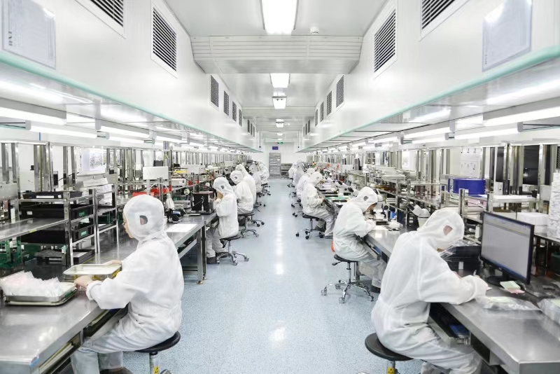 位于福興經(jīng)濟開發(fā)區(qū)的福州高意集團生產線。福州市晉安區(qū)供圖