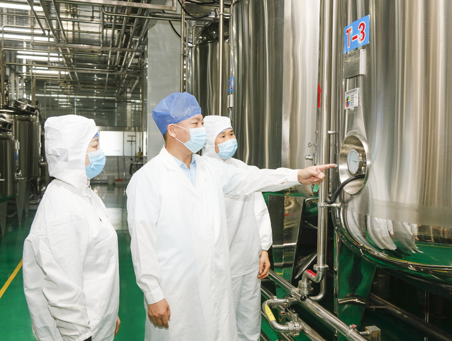 日興水產(chǎn)海洋小分子肽提取車間。日興水產(chǎn)供圖