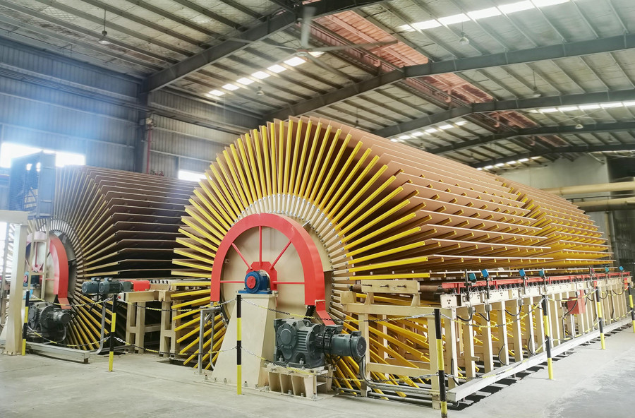 福人森工生產(chǎn)車間自動化生產(chǎn)線。福人森工供圖