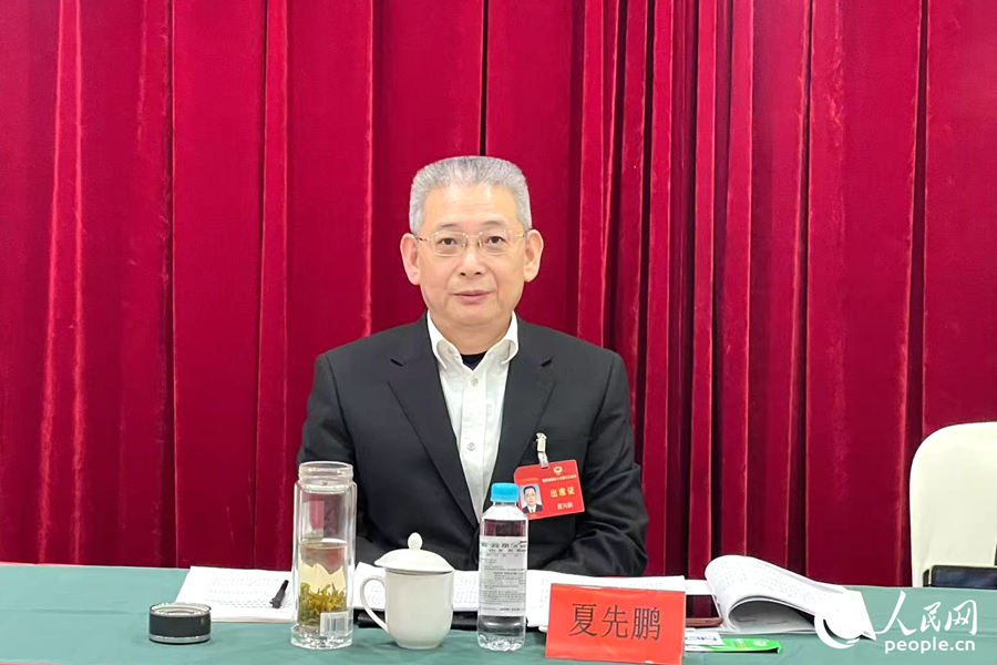 全國政協(xié)常委、福建省政協(xié)常委、民革福建省委會主委夏先鵬。人民網(wǎng)記者 林盈攝
