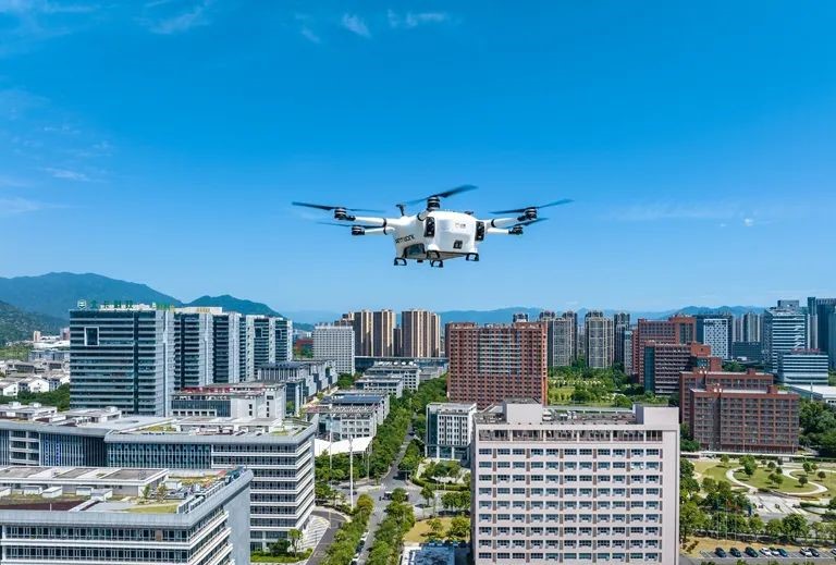 全省首條無人機(jī)物流航線在福州高新區(qū)開通（資料圖）。林雙偉攝