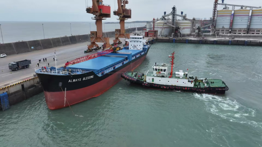 23日，全國(guó)第2條直達(dá)東帝汶的海運(yùn)航線從泉州港出發(fā)。廈門(mén)海關(guān)供圖