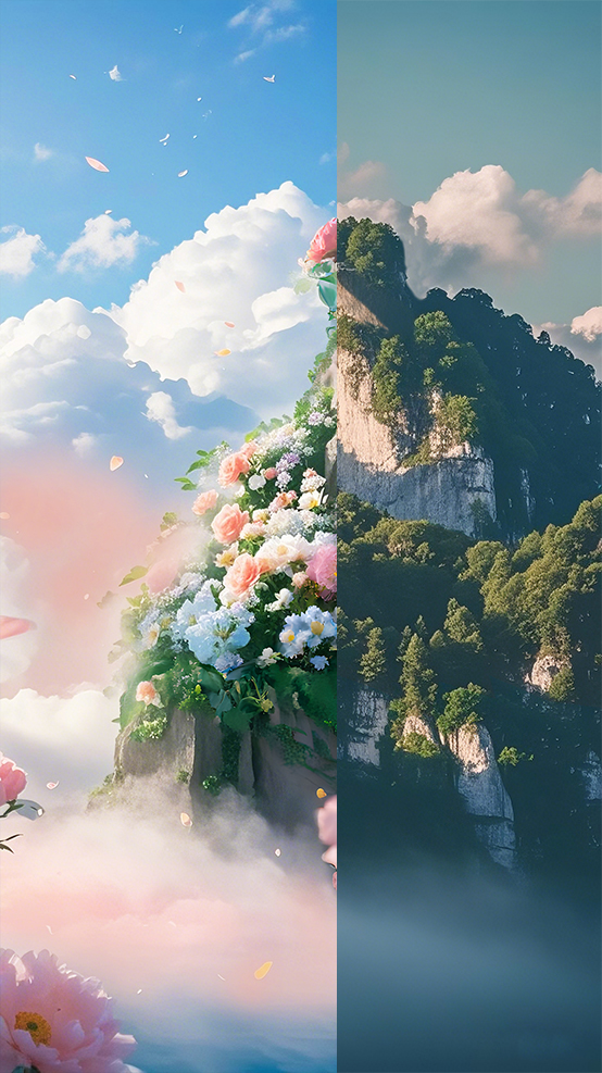 AI生圖·三明貓兒山(拼版圖片)