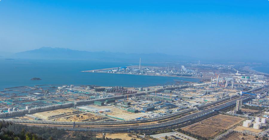 中沙古雷乙烯項目建設(shè)場景。漳州古雷開發(fā)區(qū)新聞中心供圖