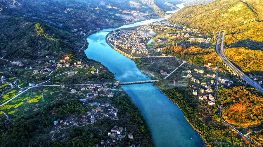 永泰縣城全貌。永泰縣委宣傳部供圖