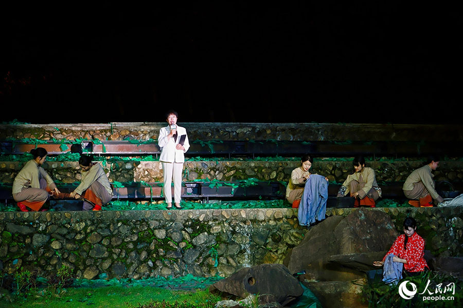 閩北蘇區(qū)婦女擔架隊、洗衣隊隊員后代張珍秀。人民網(wǎng) 李唯一攝