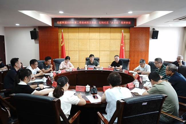 新羅區(qū)人大常委會(huì)副主任李建軍帶隊(duì)赴北城街道召開(kāi)閩西交易城、紅梅社區(qū)2025年第二季度“大黨委”聯(lián)席會(huì)議