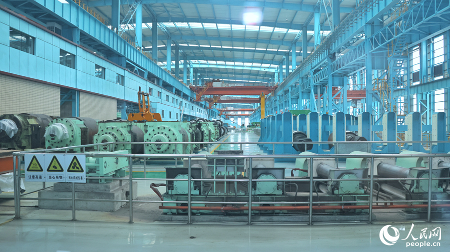 三寶集團生產(chǎn)車間一間。人民網(wǎng) 李昌乾攝