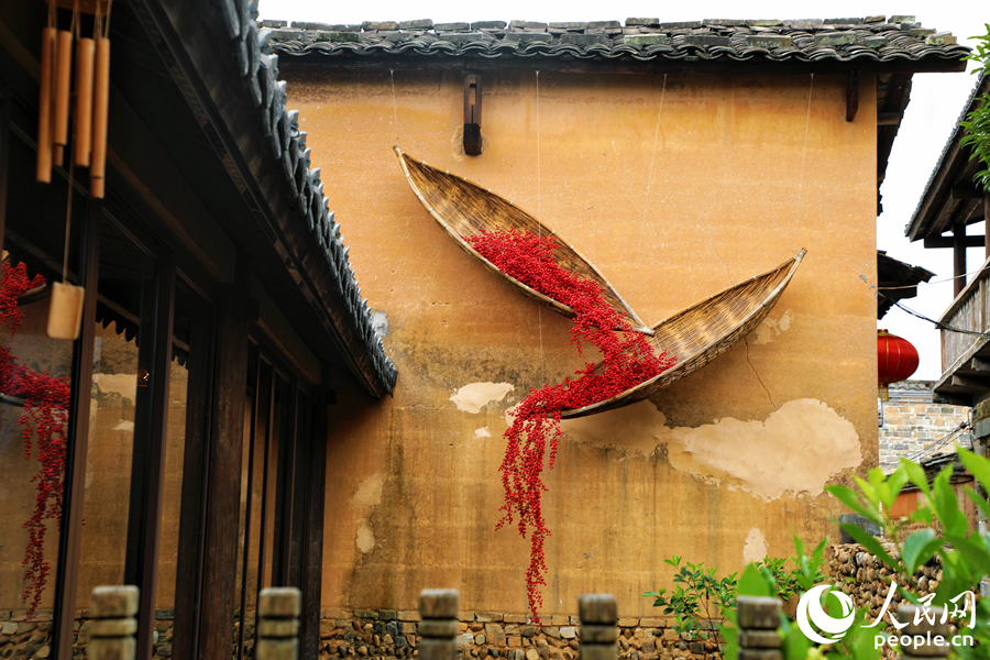 三洲村一角。人民網(wǎng) 李唯一攝