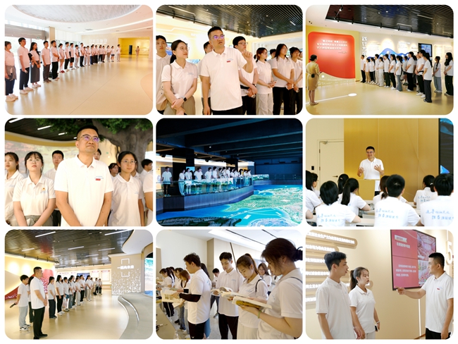 實(shí)踐隊(duì)隊(duì)員在泉州晉江經(jīng)驗(yàn)館參觀實(shí)踐