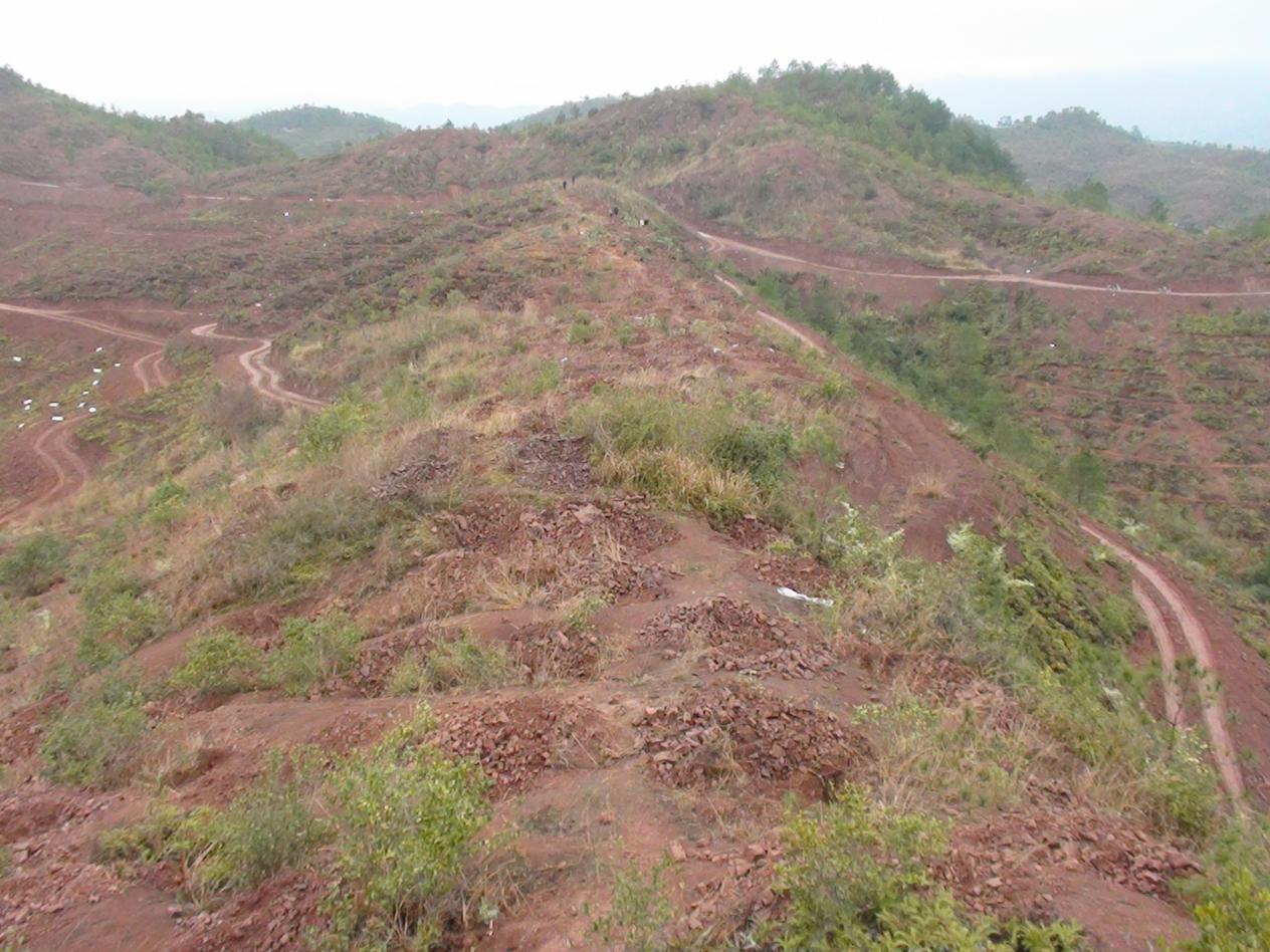 寧化縣水土治理前。寧化縣水土保持中心供圖