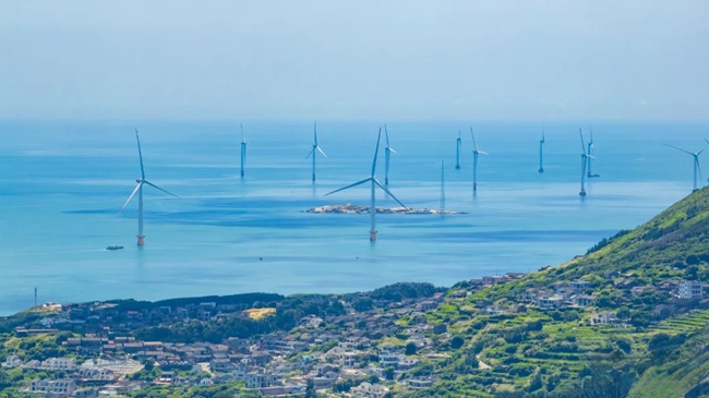 海上風(fēng)機(jī)輸出綠色能源