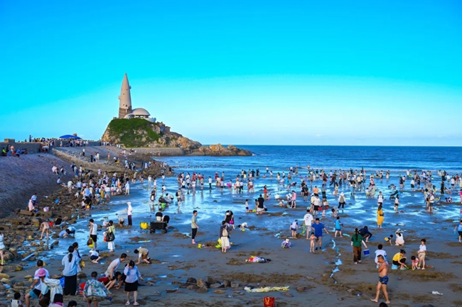 下沙海灘人氣滿滿