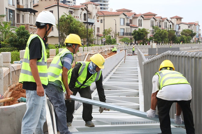 施工現(xiàn)場。漳州開發(fā)區(qū)供圖