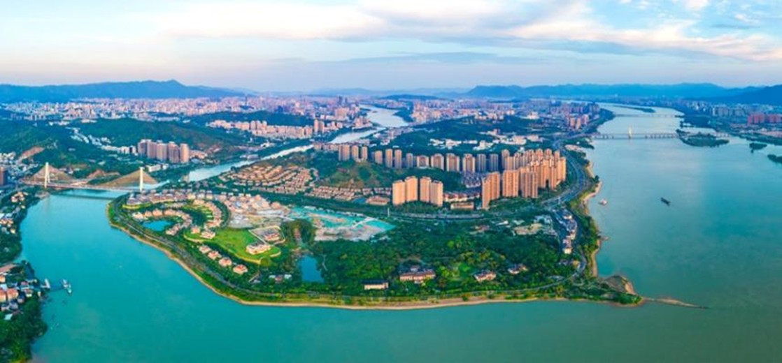 遠(yuǎn)瞰福州。福州市水利局供圖