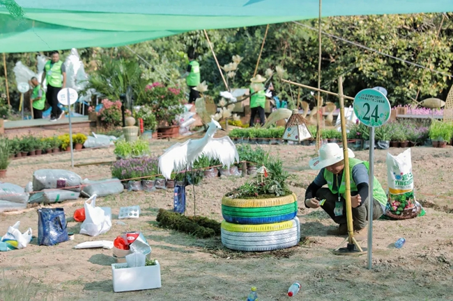 園藝小品現(xiàn)場(chǎng)