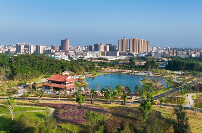 福廬山公園二期項(xiàng)目提升改造情況。龍?zhí)镦?zhèn)供圖