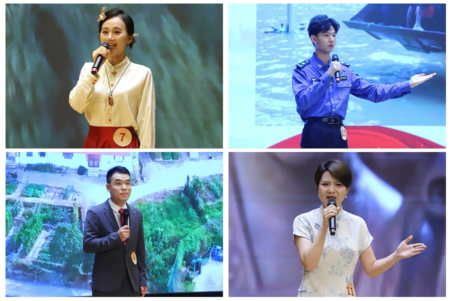 比賽現(xiàn)場，選手們各展風采